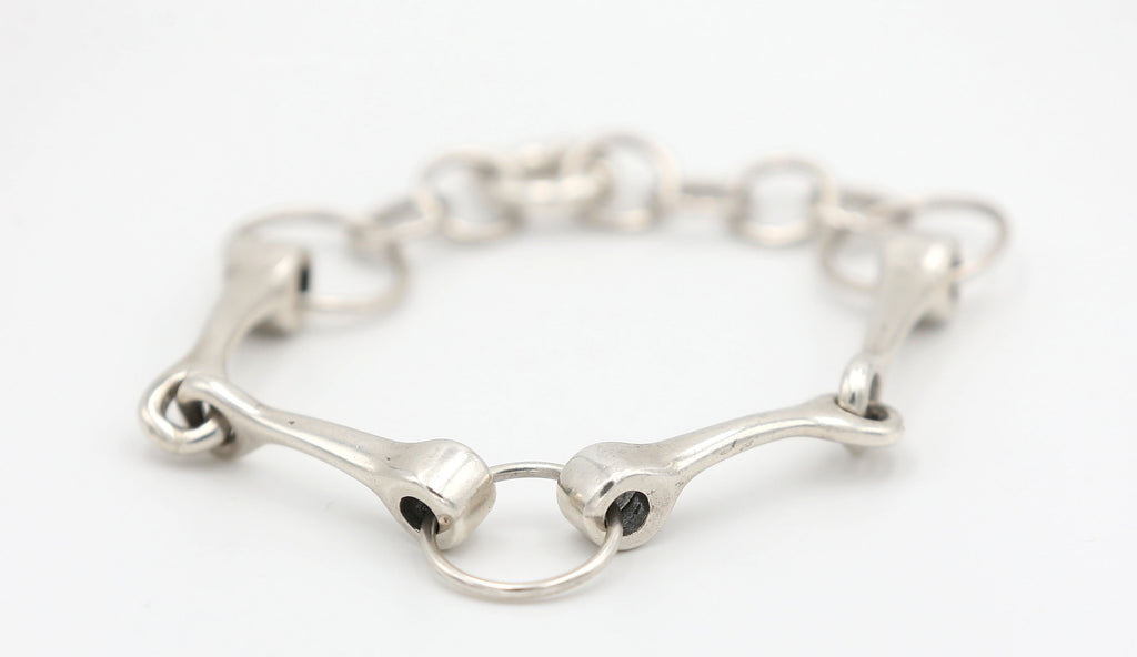 Silver Steed Large All About Snaffle Bracelet 3