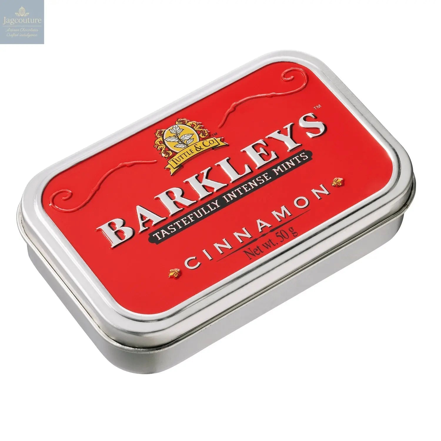 Barkleys classic cinnamon mints in luxury tin