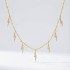 Beau Lightning Necklace | 14K Gold Plated