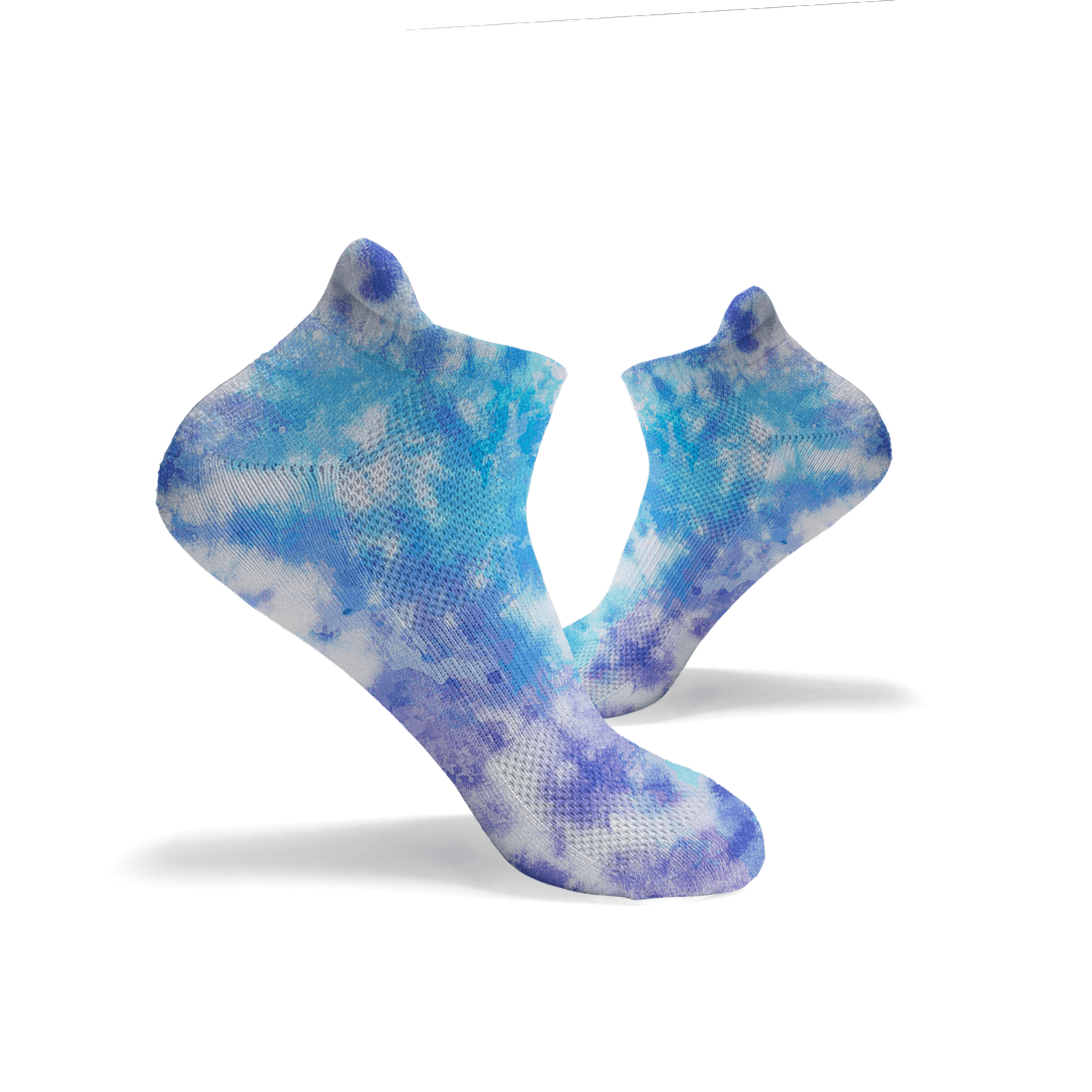 Tie Dye Multicoloured Ankle Socks