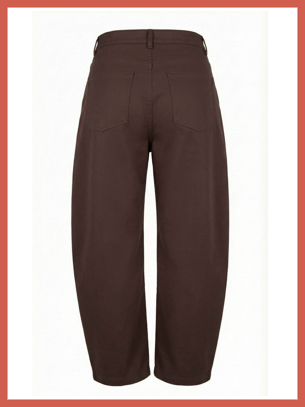 Binx Barrel Leg Trousers - Chocolate