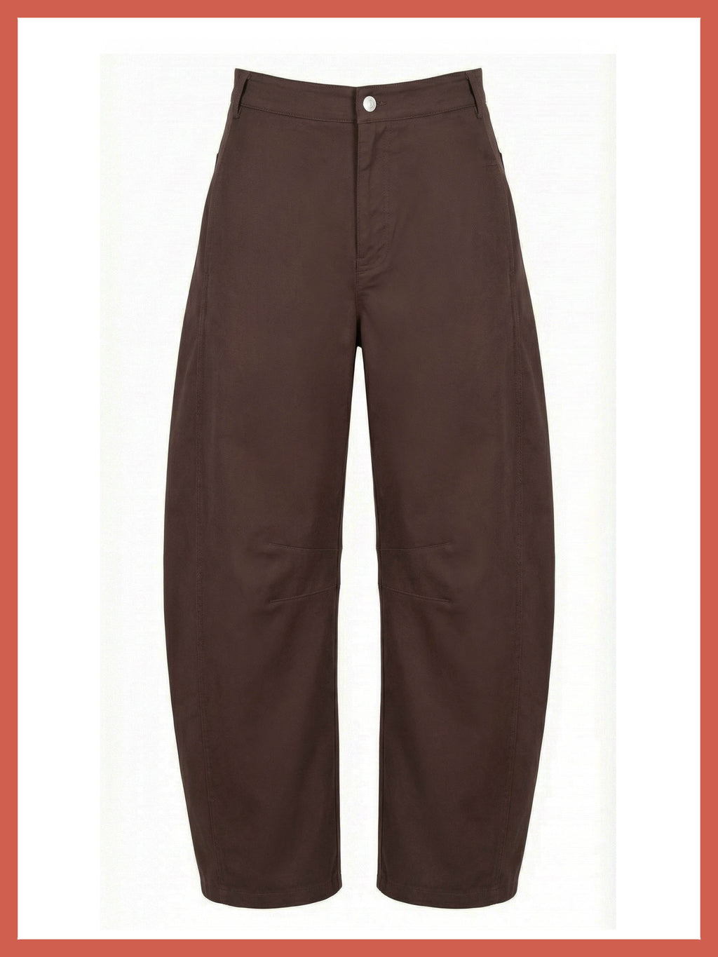Binx Barrel Leg Trousers - Chocolate