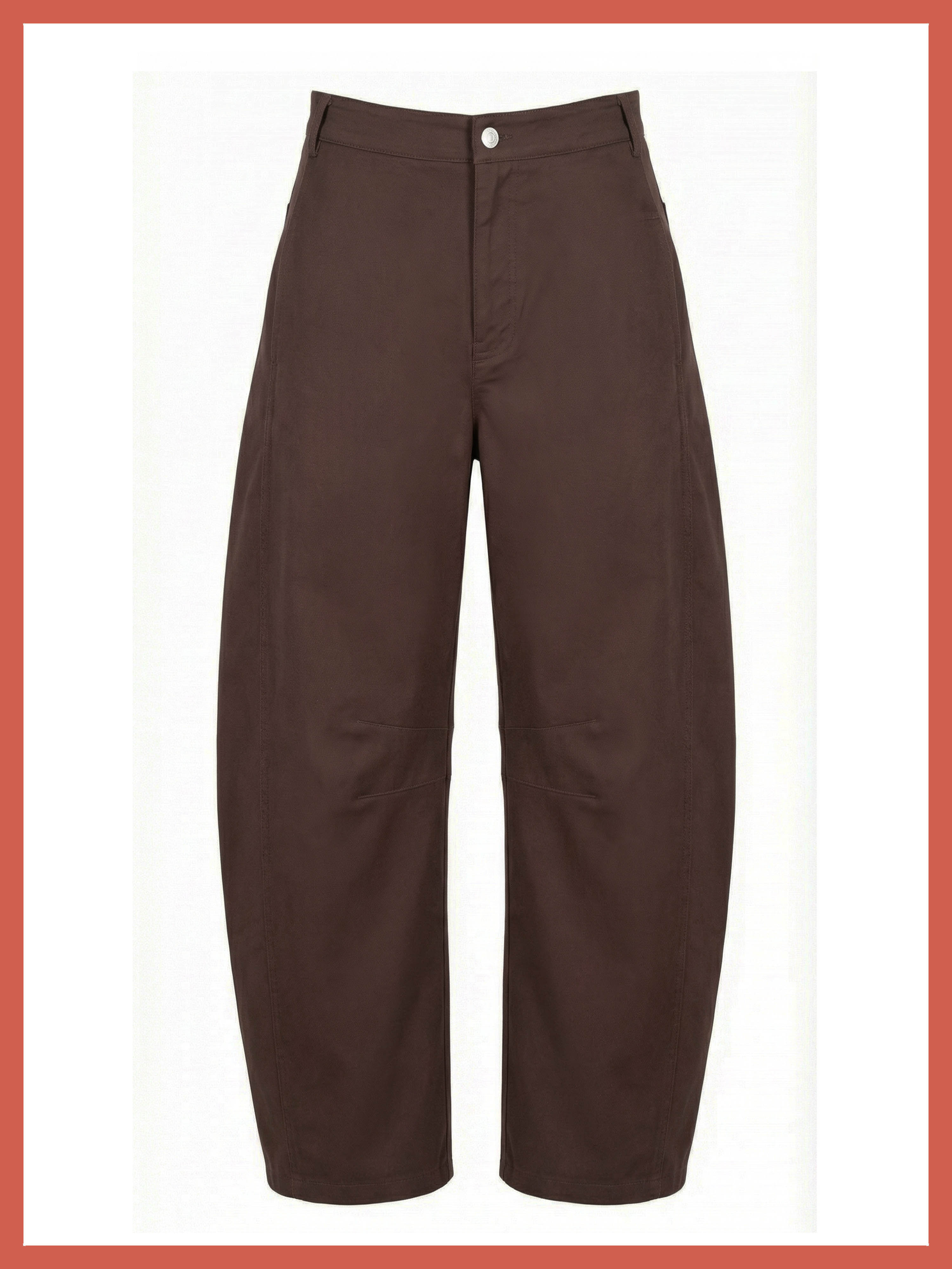 Binx Barrel Leg Trousers - Chocolate