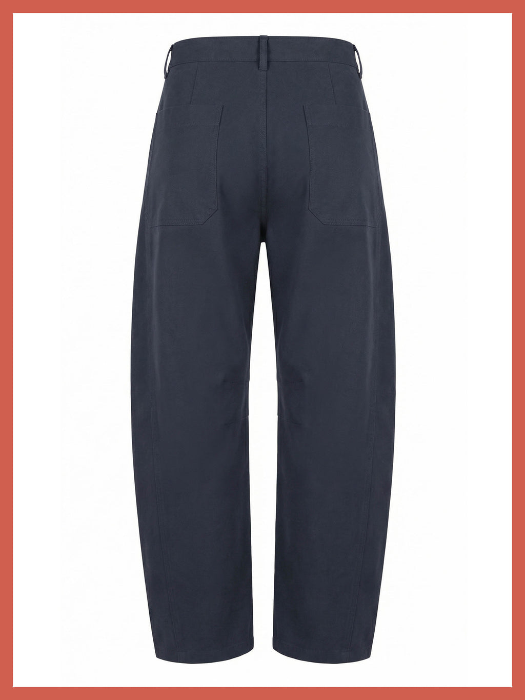 Binx Barrel Leg Trousers - Navy
