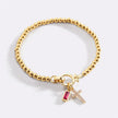 Cross Birthstone Bracelet