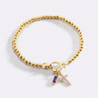 Cross Birthstone Bracelet