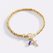 Cross Birthstone Bracelet