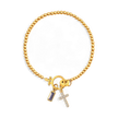 Cross Birthstone Bracelet