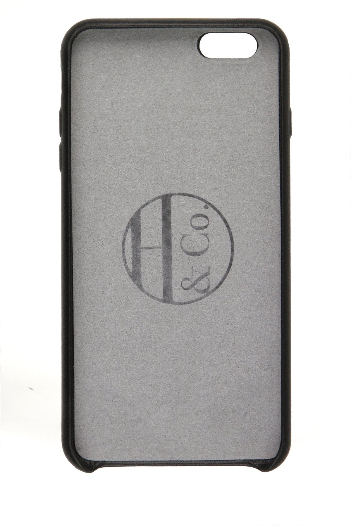 iPhone 6 Plus Case, Black Leather