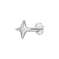 Beginnings Four Point Star Labret Stud Earring