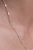 Star Dainty Chain Silver Necklace