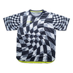 Aixo Checker Mens Top Grey