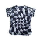 Aixo Checker Womens Top Grey