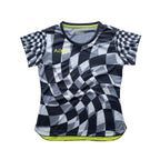 Aixo Checker Womens Top Grey