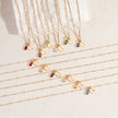 Savae Birthstone Initial Pendant