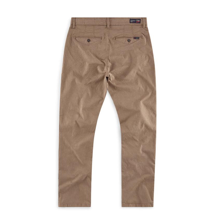 Cleveland slim fit mens chino in Mushroom
