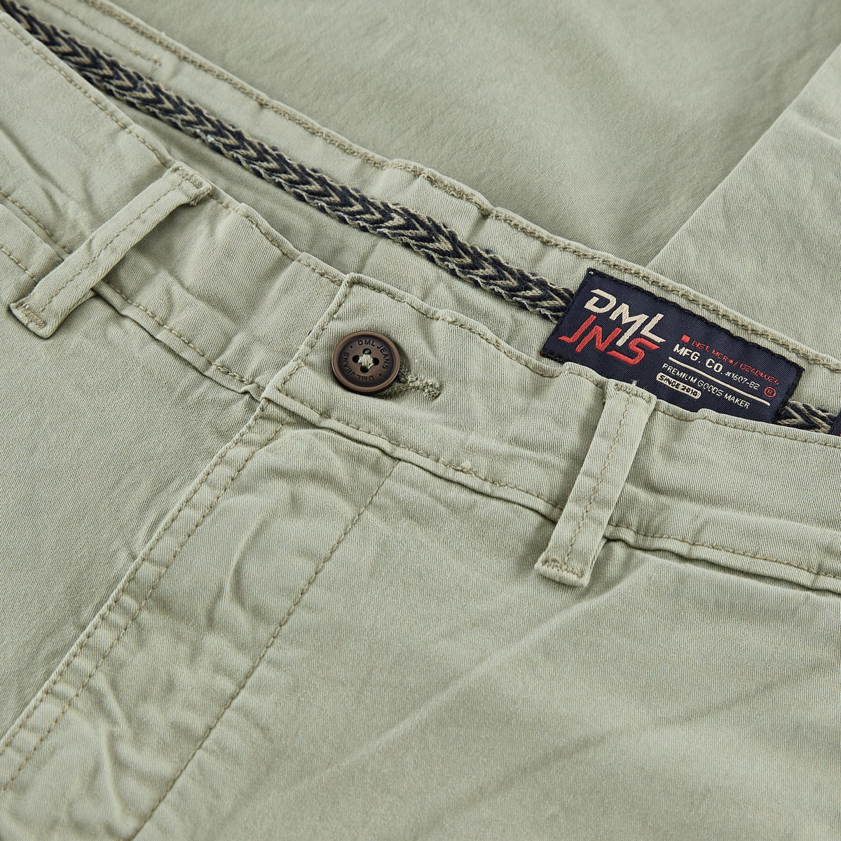 Cleveland slim fit mens chino in Sage