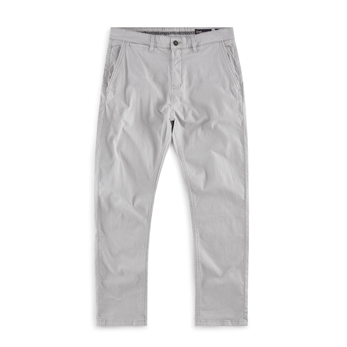 Cleveland slim fit mens chino in Silver