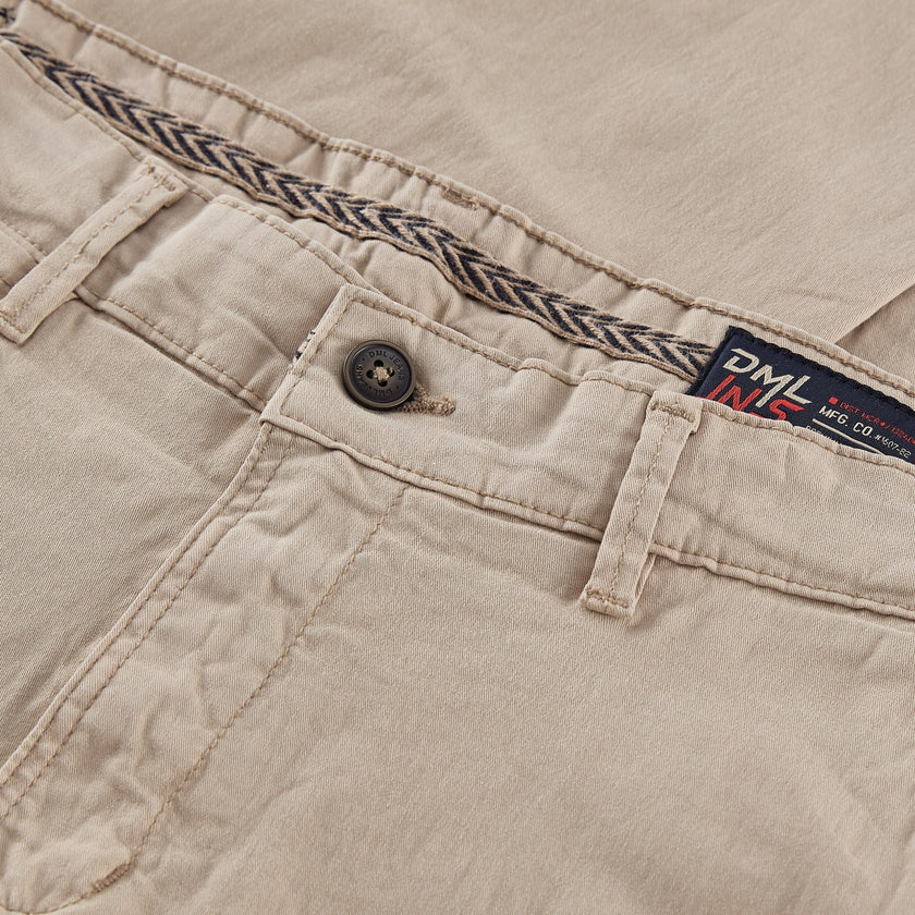 Cleveland slim fit mens chino in Stone
