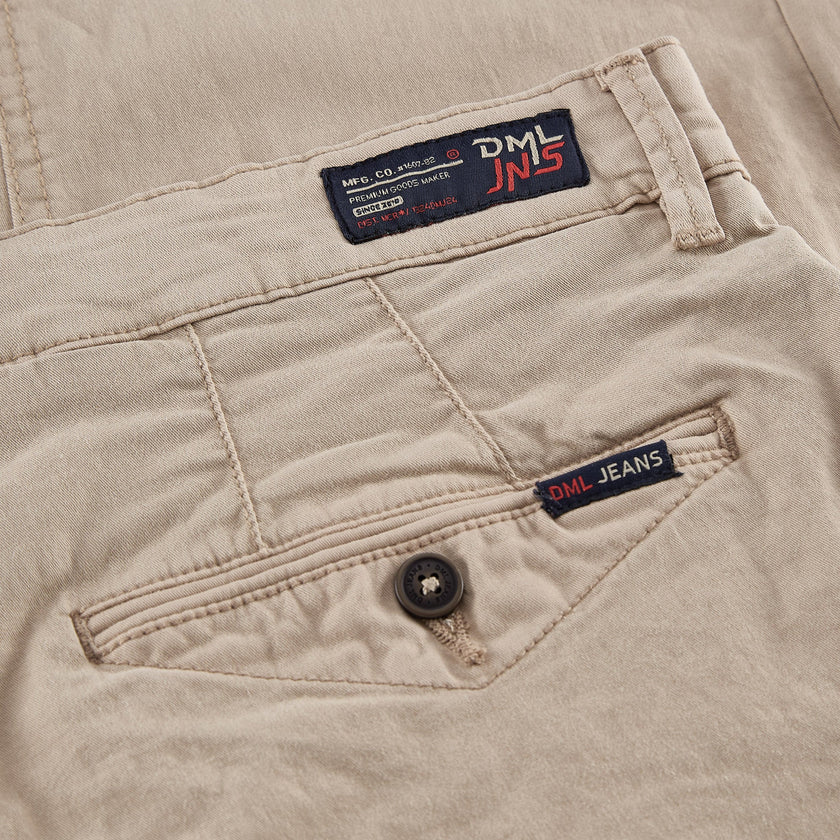 Cleveland slim fit mens chino in Stone