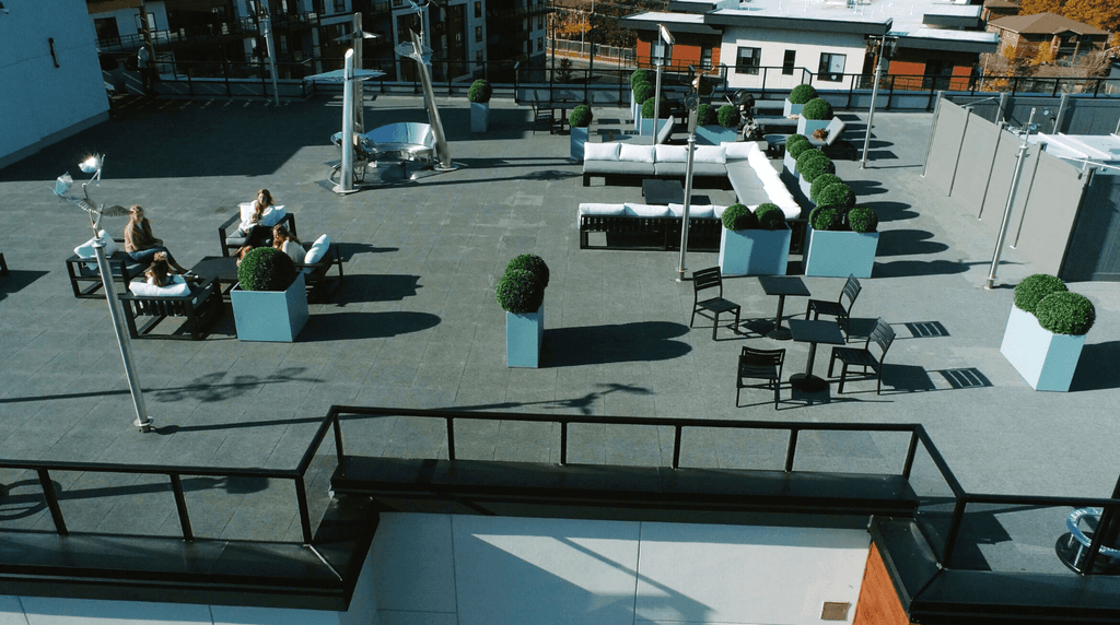 Rubber Rooftop Flooring Tiles