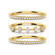 Celeste Stacking Ring Set in Gold