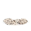 Charlotte Leather Knot Hair Barrette, Cheetah