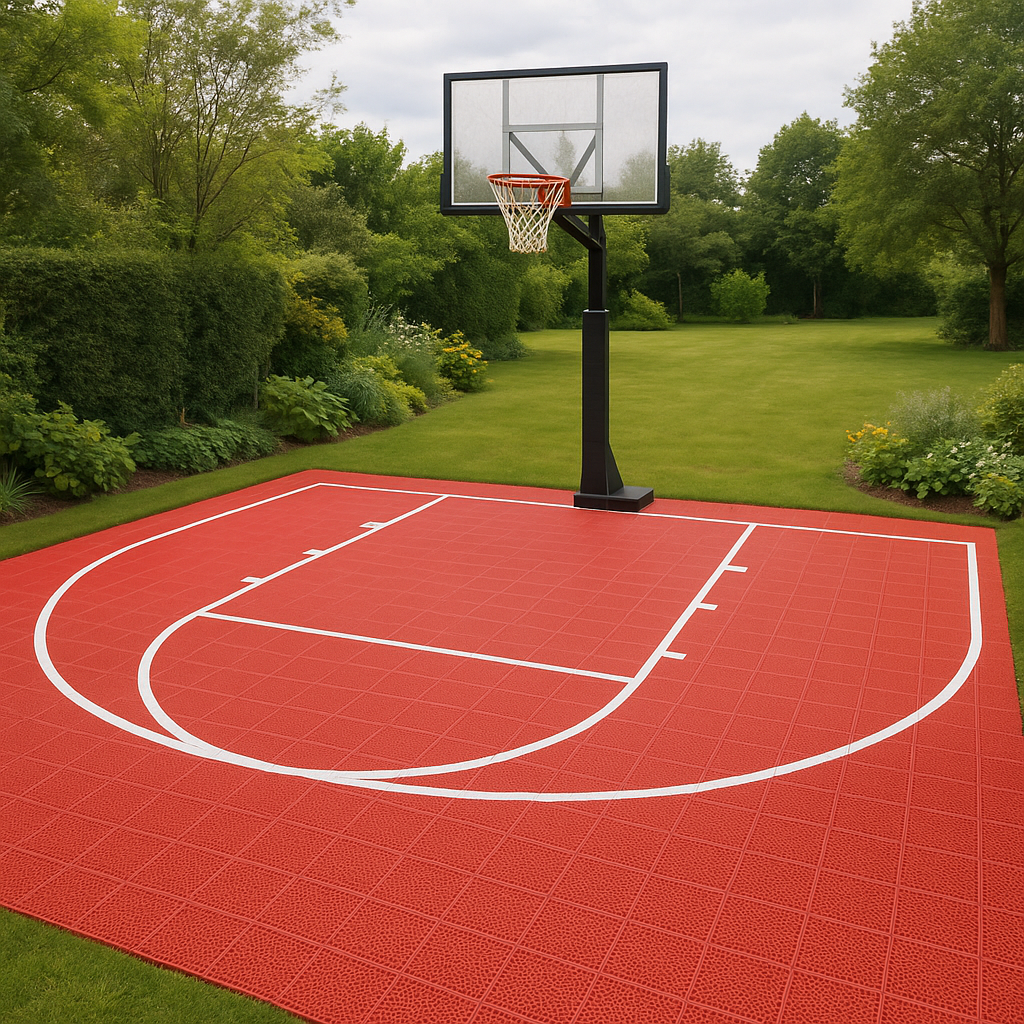 Mini Basketball Court Flooring with Court Markings | Includes Court Markings