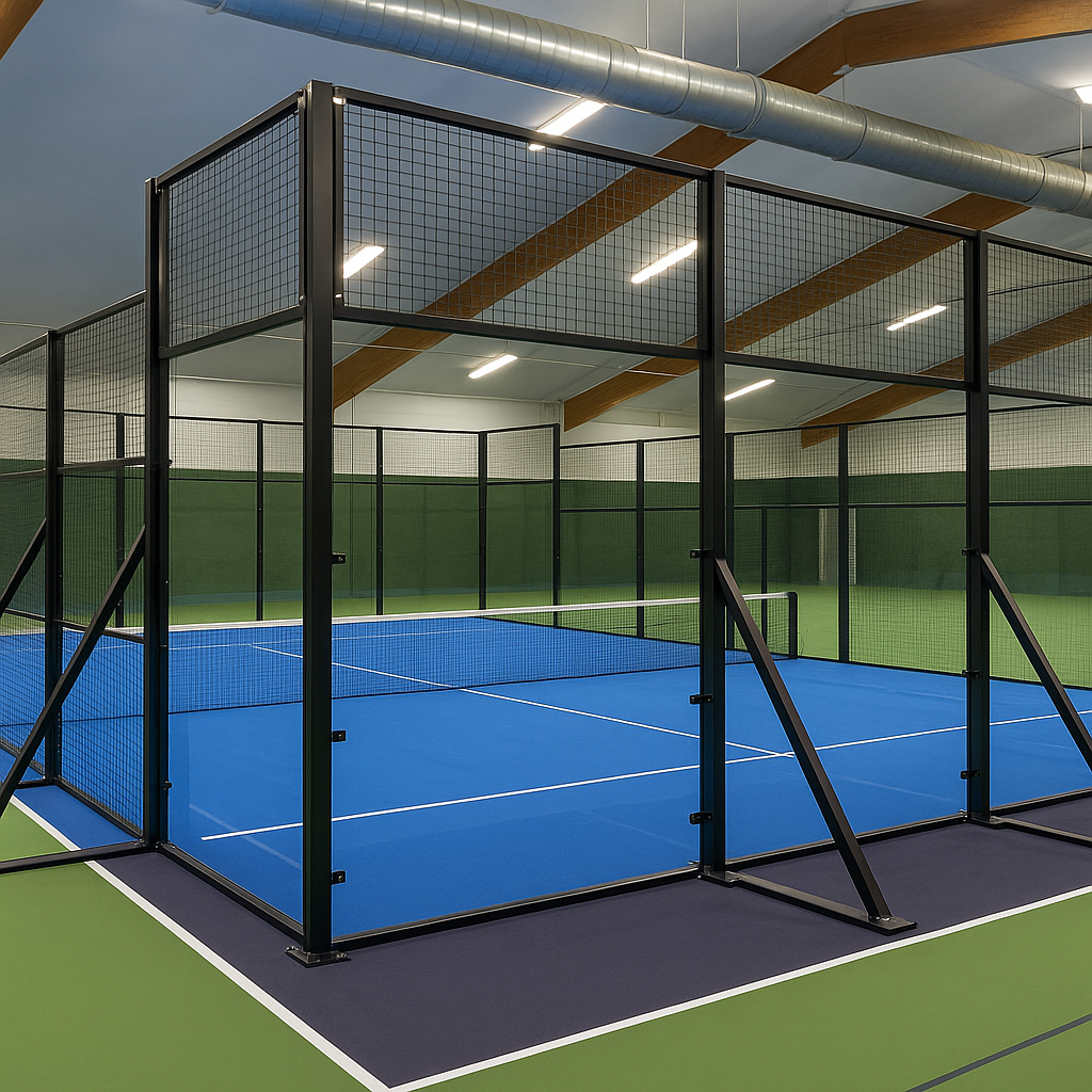 Padel Court System with Court Markings