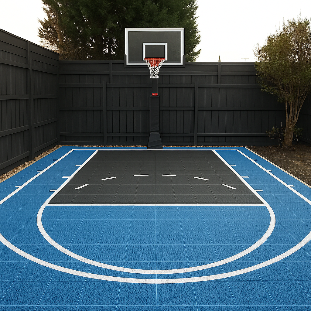 Mini Basketball Court Flooring with Court Markings | Includes Court Markings