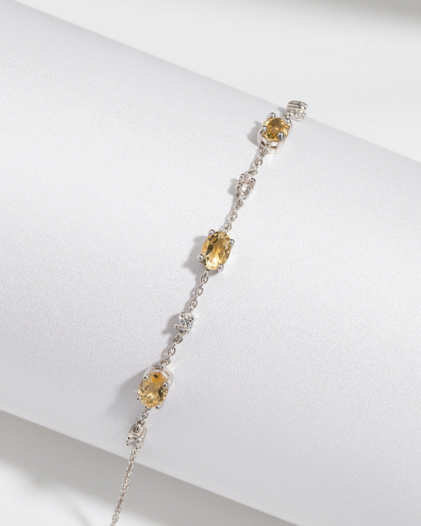 Citrine Bracelet in Sterling Silver