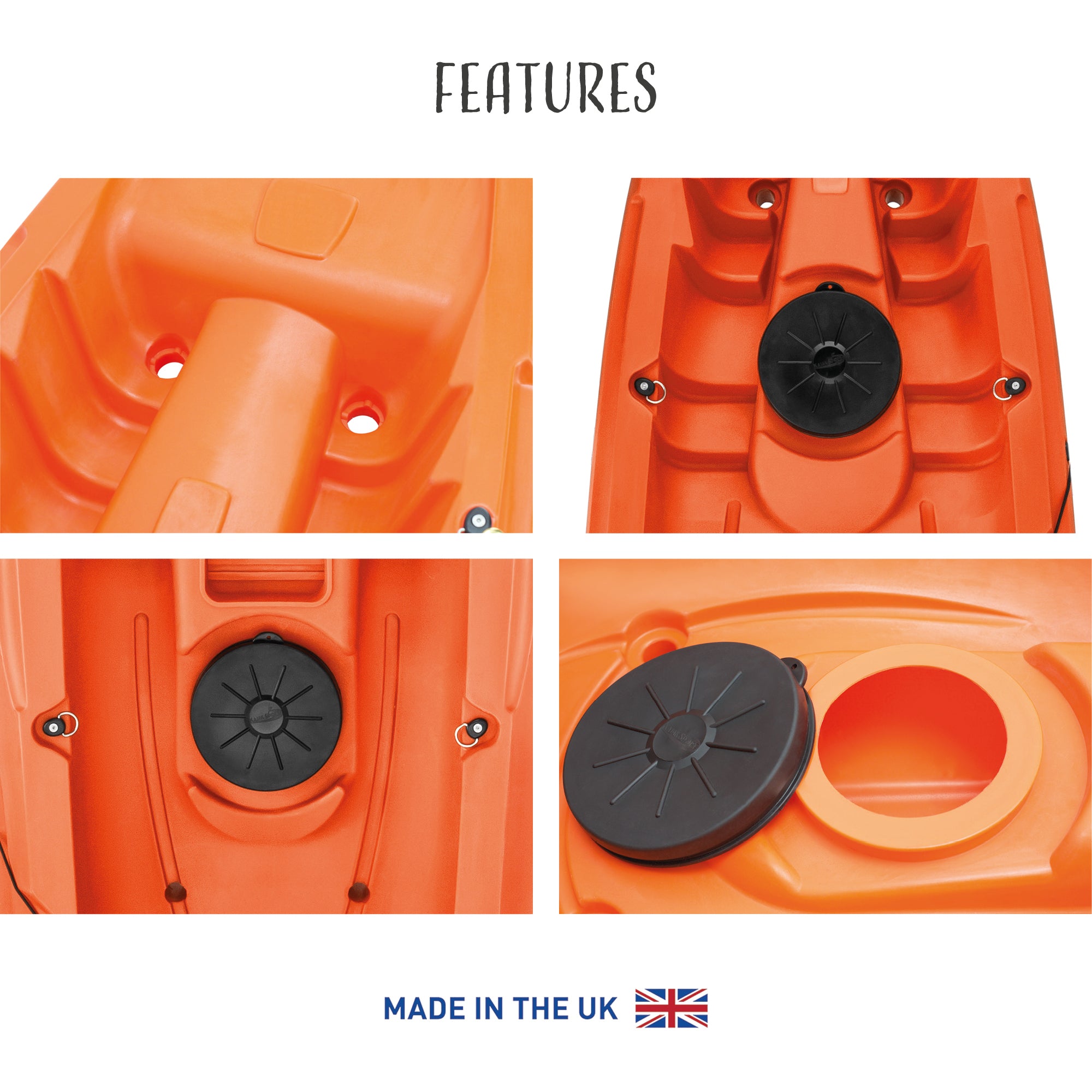 Mahee Tandem Kayak | Orange | Stable & Durable