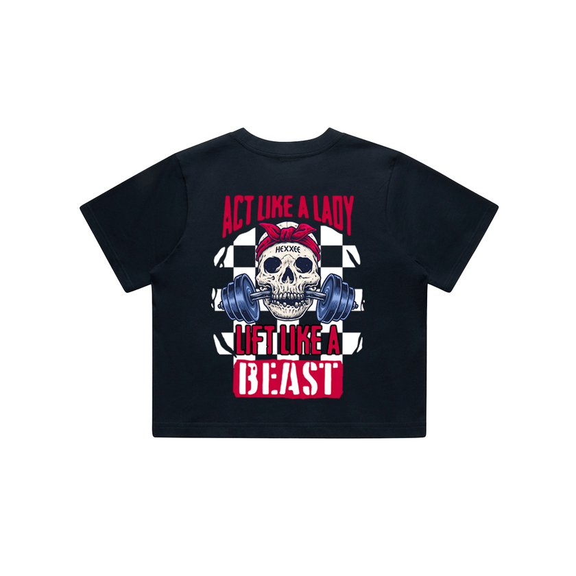 Act Like A Lady - Crop Tee