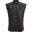 THE DEAD - Sleeveless Stone Washed Worker Black