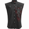 THE DEAD - Sleeveless Stone Washed Worker Black