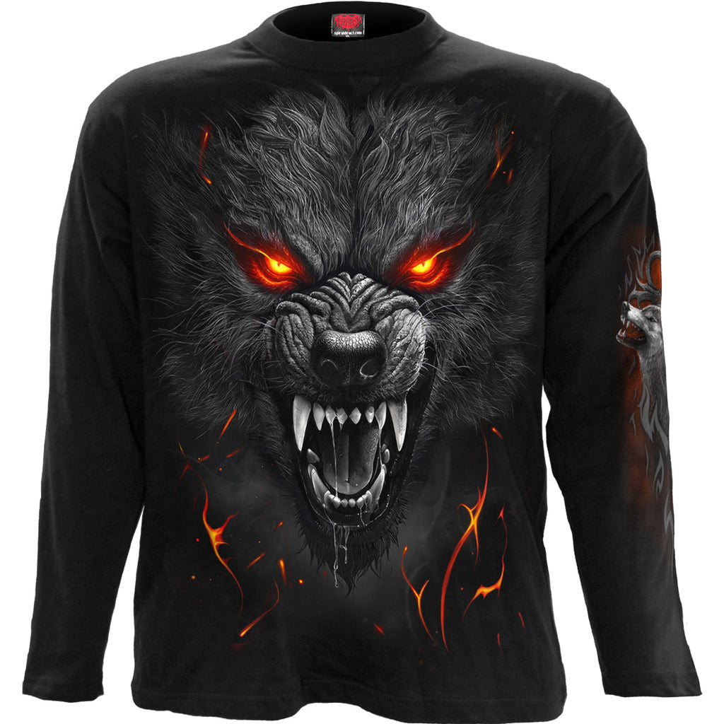 DARKEST FEAR - T-shirt à manches longues noir