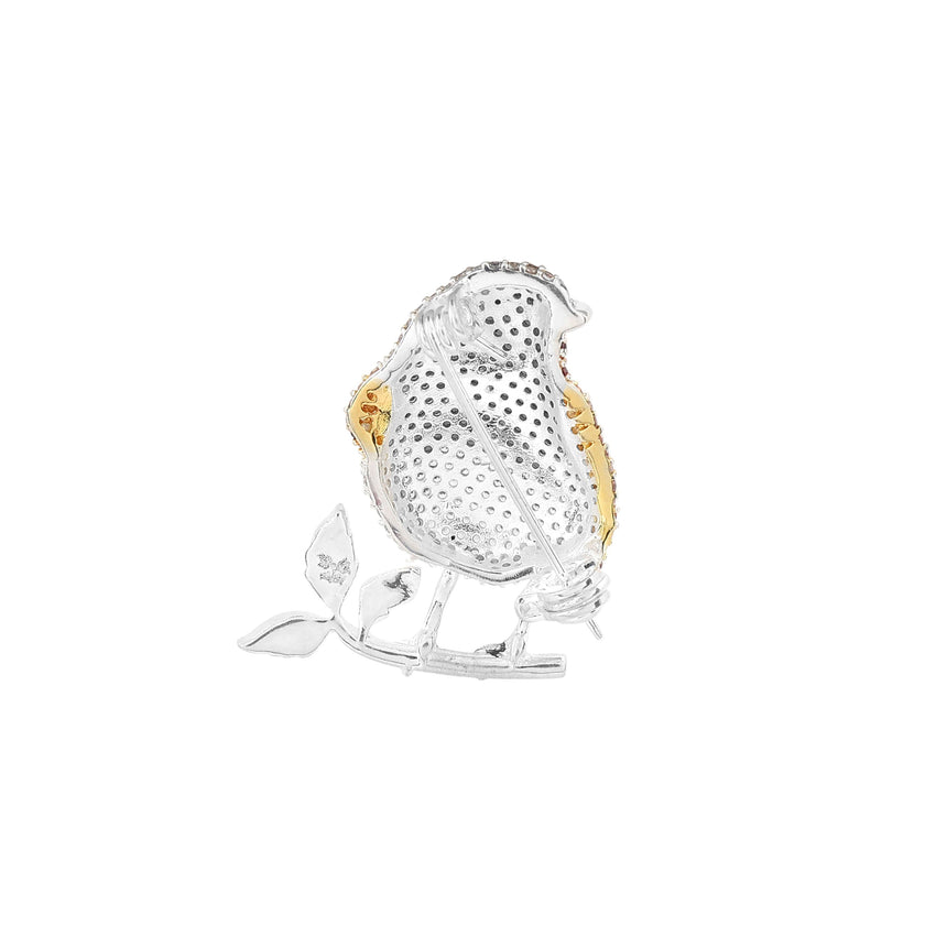 Laura Ashley Fashion Crystal Robin Brooch