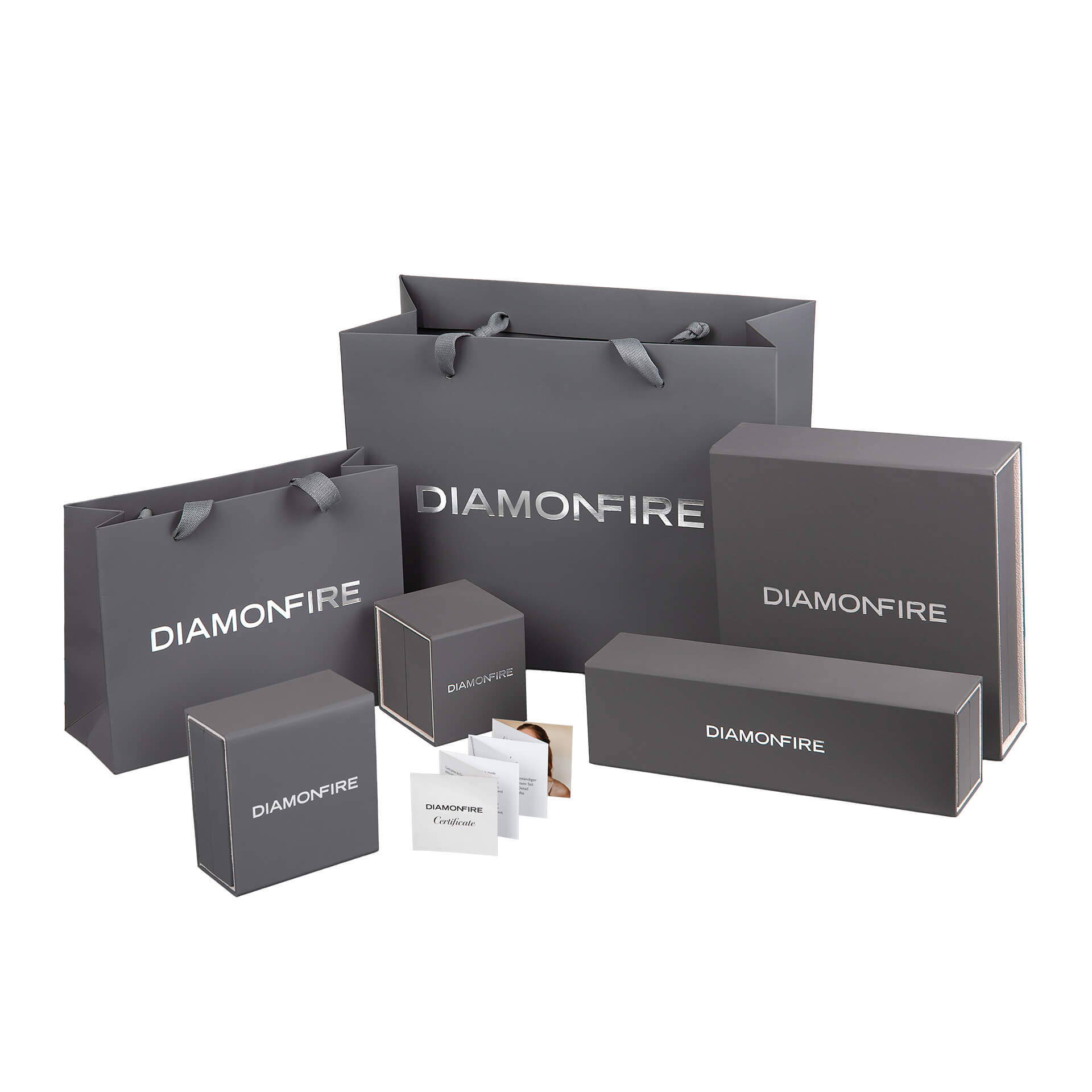 Diamonfire Baguette and Round Zirconia Ring