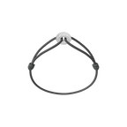 Mini Silver Soho Pavé Cord Bracelet