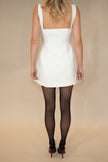 Darling Dress in Off White (Velvet Bow)