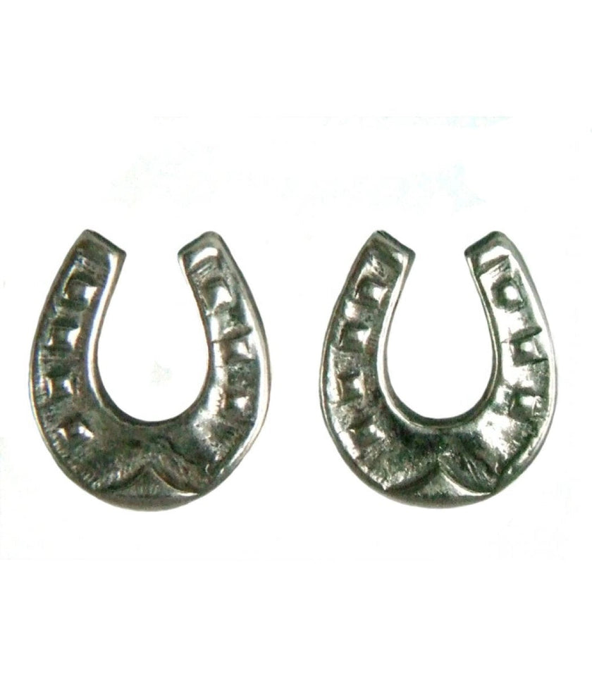 Silver Steed Horseshoe 3 Studs