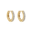 Beginnings Hoop Earrings with Cubic Zirconia