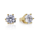 Diamonfire Six Claw Carat Stud Earrings