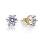 Diamonfire Six Claw Carat Stud Earrings