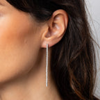 Diamonfire Tennis Chain Drop Earrings