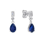 Diamonfire Bezel and Teardrop Earrings