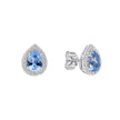 Diamonfire Zirconia Halo Teardrop Stud Earrings