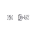 Diamonfire Double Claw Solitaire Stud Earrings