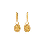 Laura Ashley Fashion Baythorne Roses Assembled Hoop Earrings