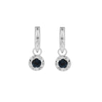 Laura Ashley Fashion Bowen Star Crystal Hoop Earrings